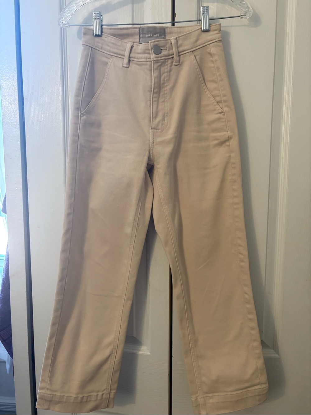 Everlane Beige/Tan High-Rise Pants